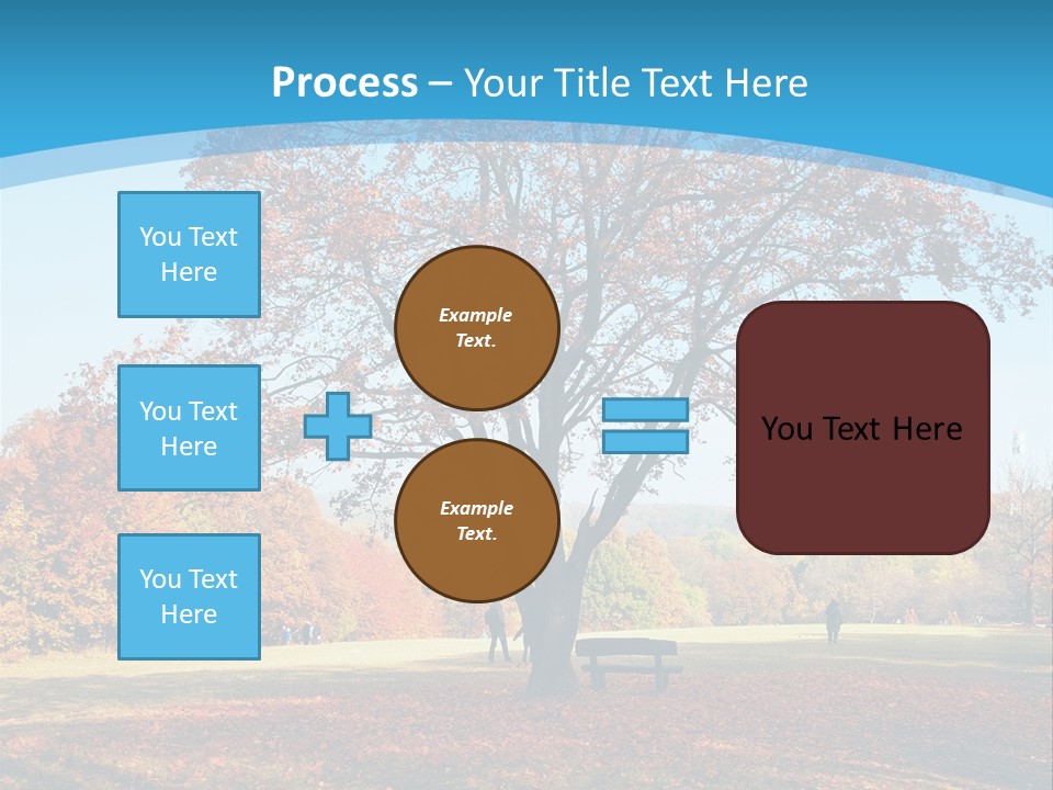 Leaf Blue Fall PowerPoint Template