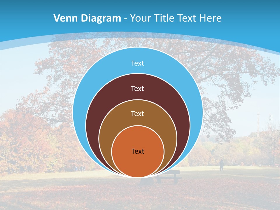Leaf Blue Fall PowerPoint Template
