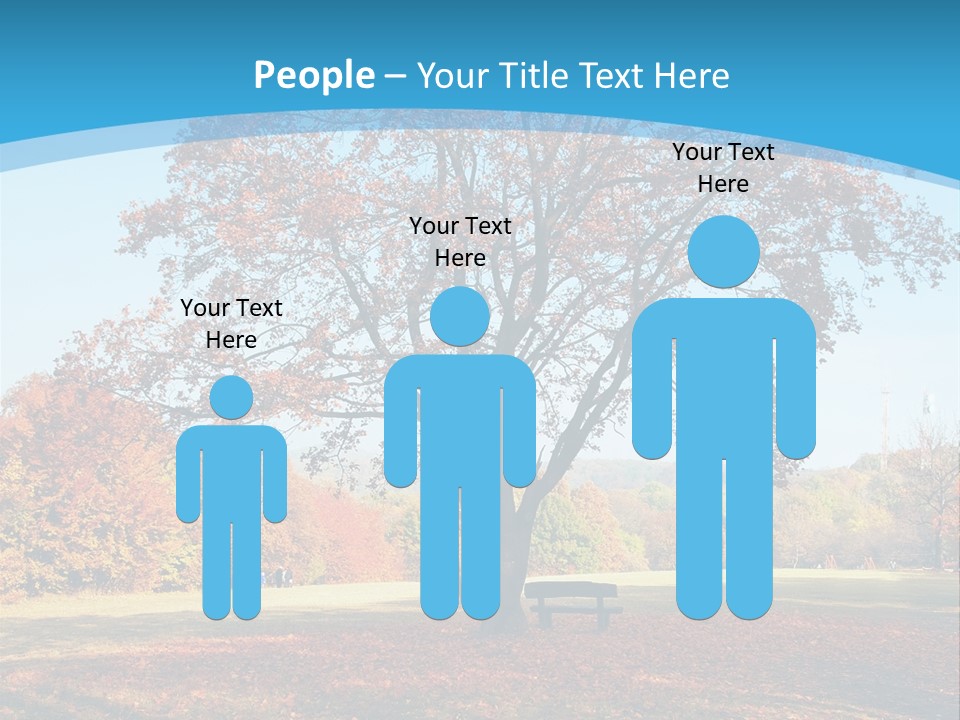 Leaf Blue Fall PowerPoint Template