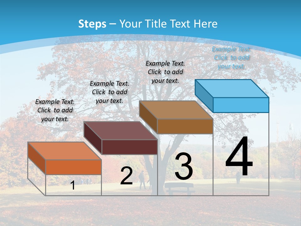 Leaf Blue Fall PowerPoint Template