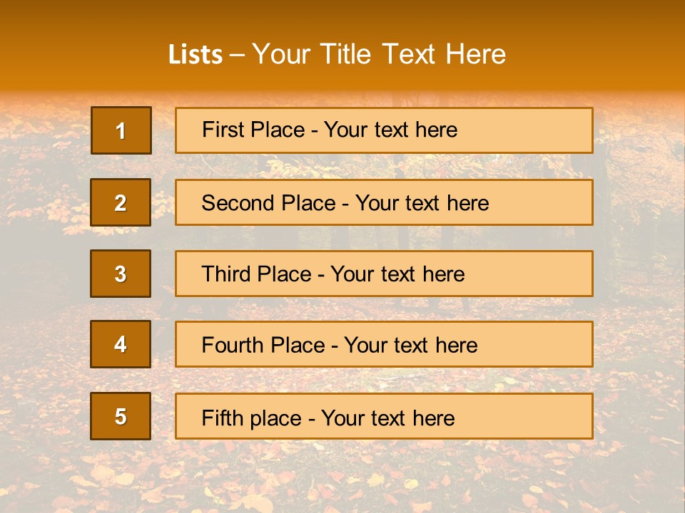 Vibrant Season Park PowerPoint Template