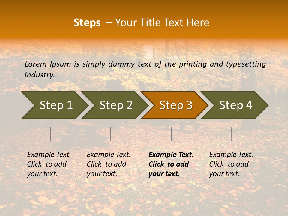Vibrant Season Park PowerPoint Template