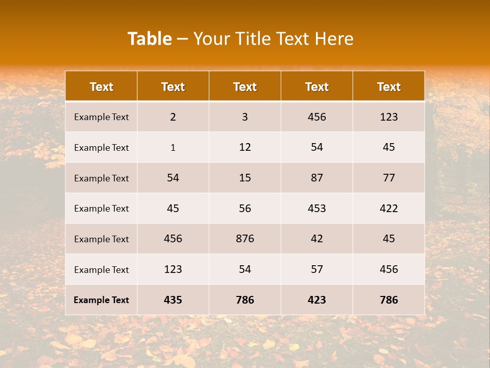 Vibrant Season Park PowerPoint Template