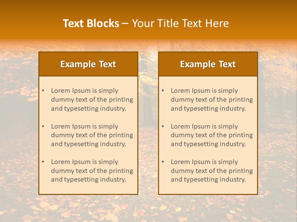 Vibrant Season Park PowerPoint Template