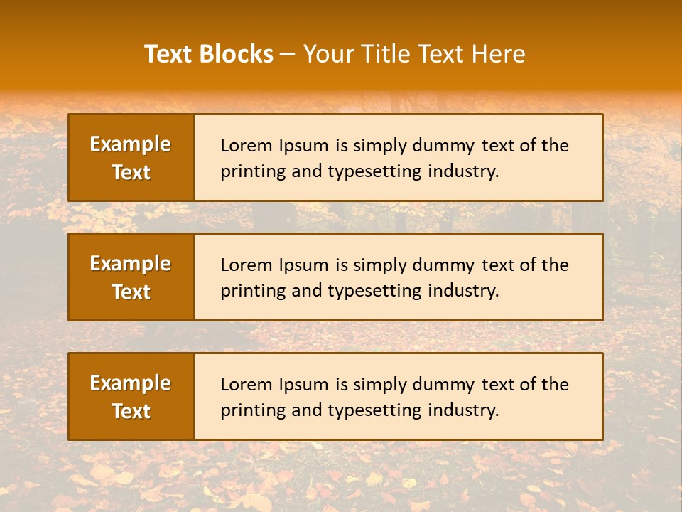 Vibrant Season Park PowerPoint Template