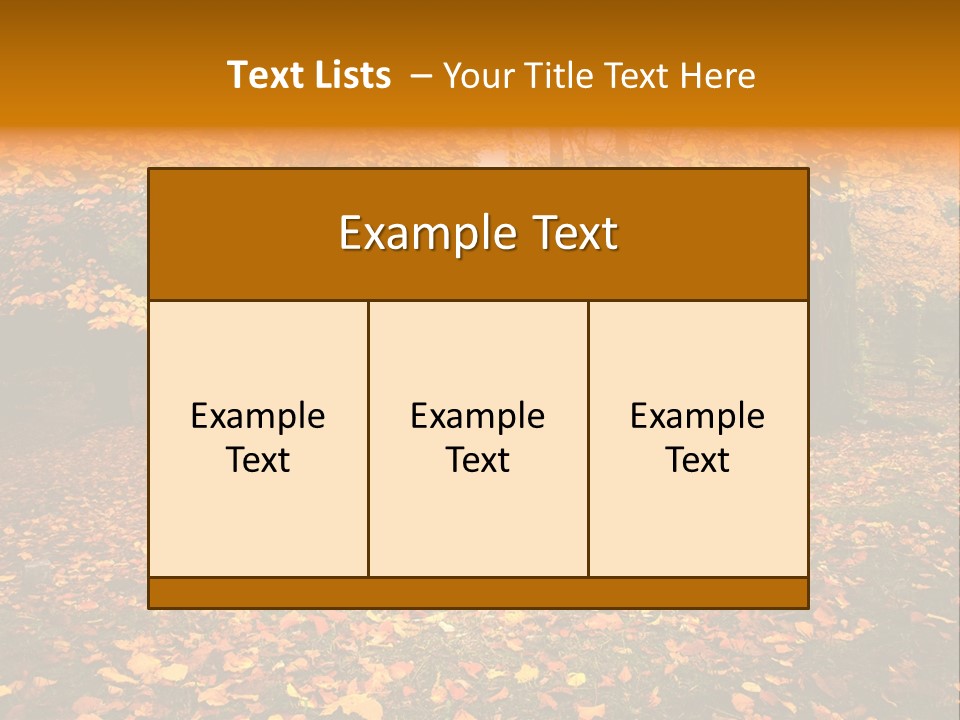 Vibrant Season Park PowerPoint Template