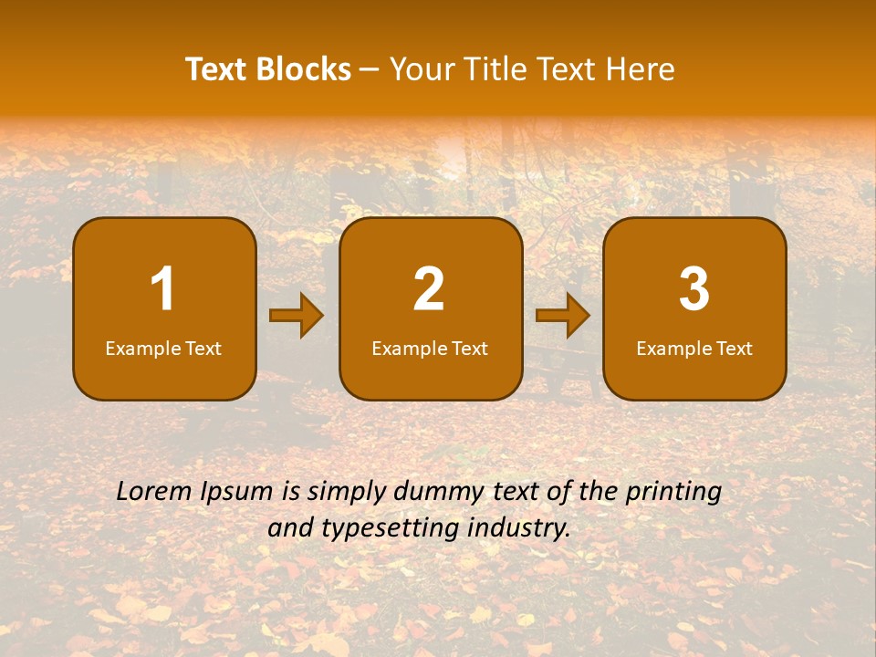 Vibrant Season Park PowerPoint Template