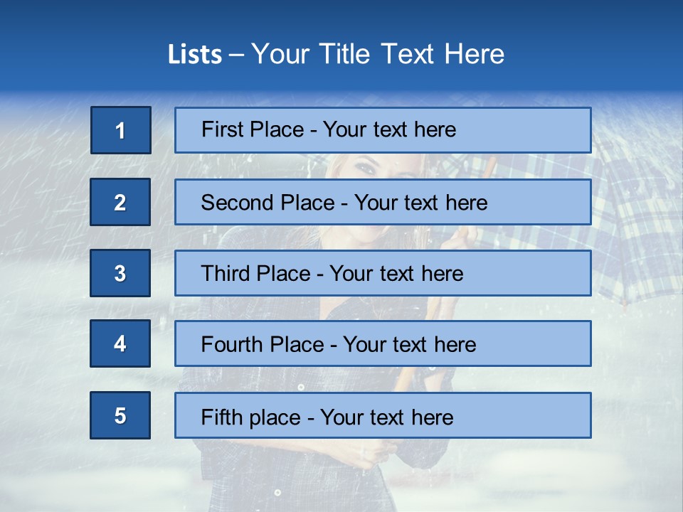 Joyful  Rain PowerPoint Template