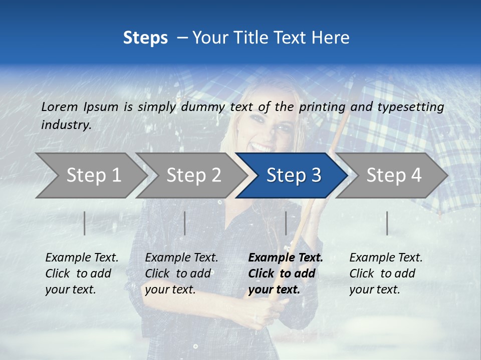 Joyful  Rain PowerPoint Template