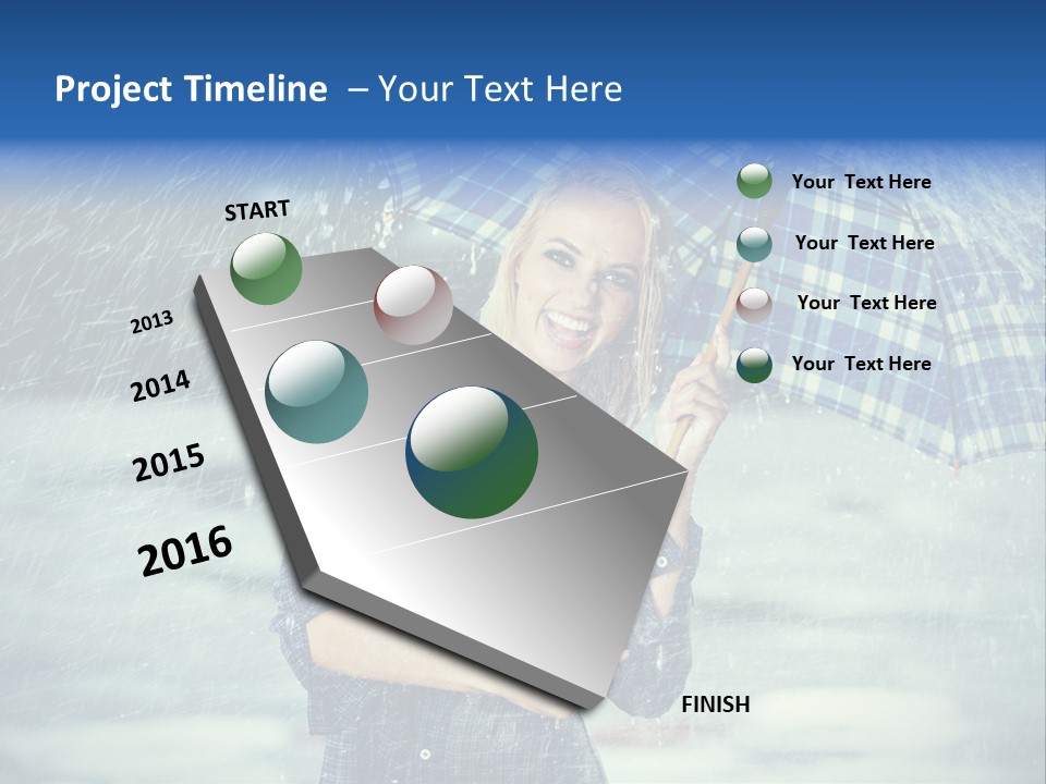 Joyful  Rain PowerPoint Template