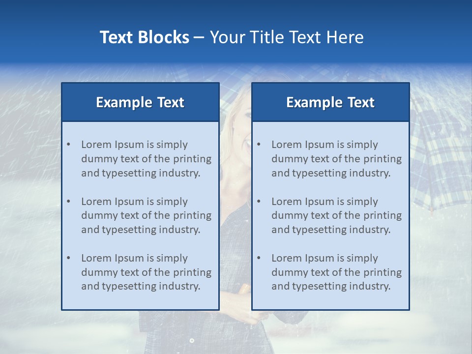 Joyful  Rain PowerPoint Template