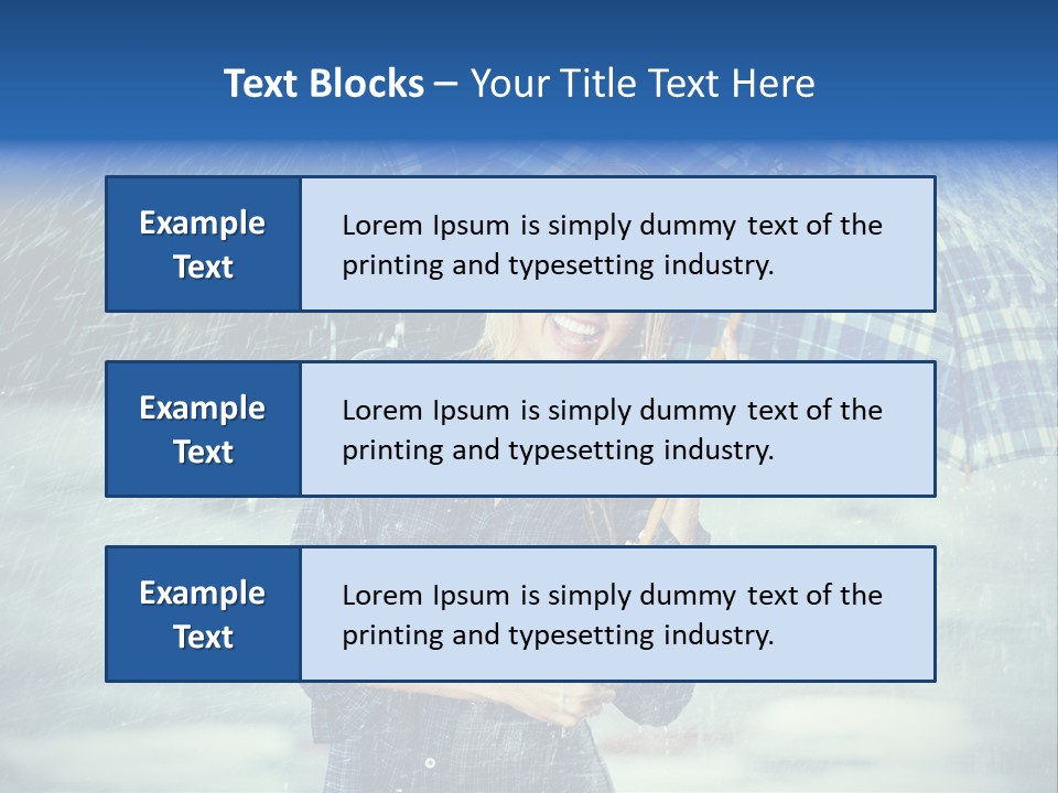 Joyful  Rain PowerPoint Template