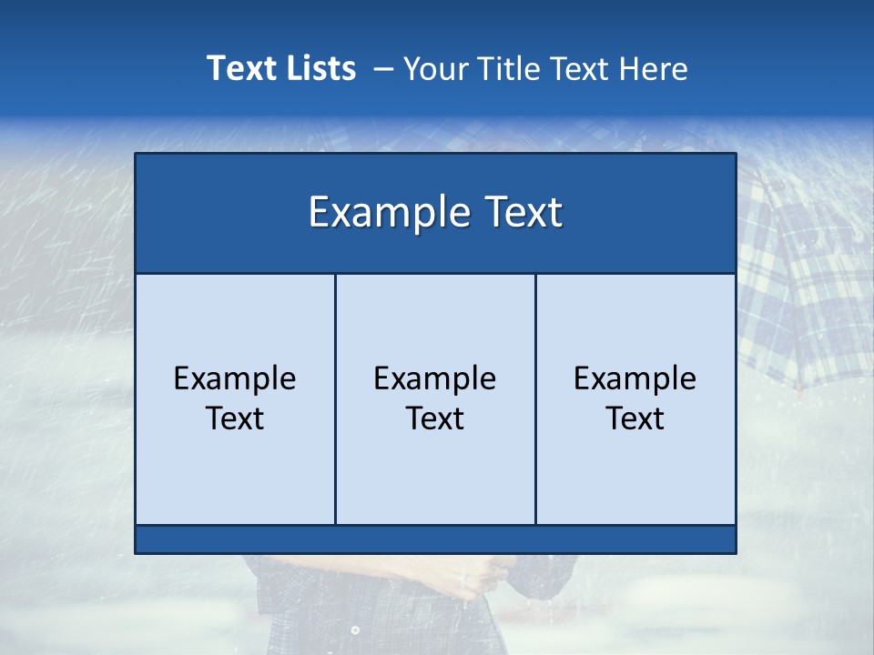 Joyful  Rain PowerPoint Template