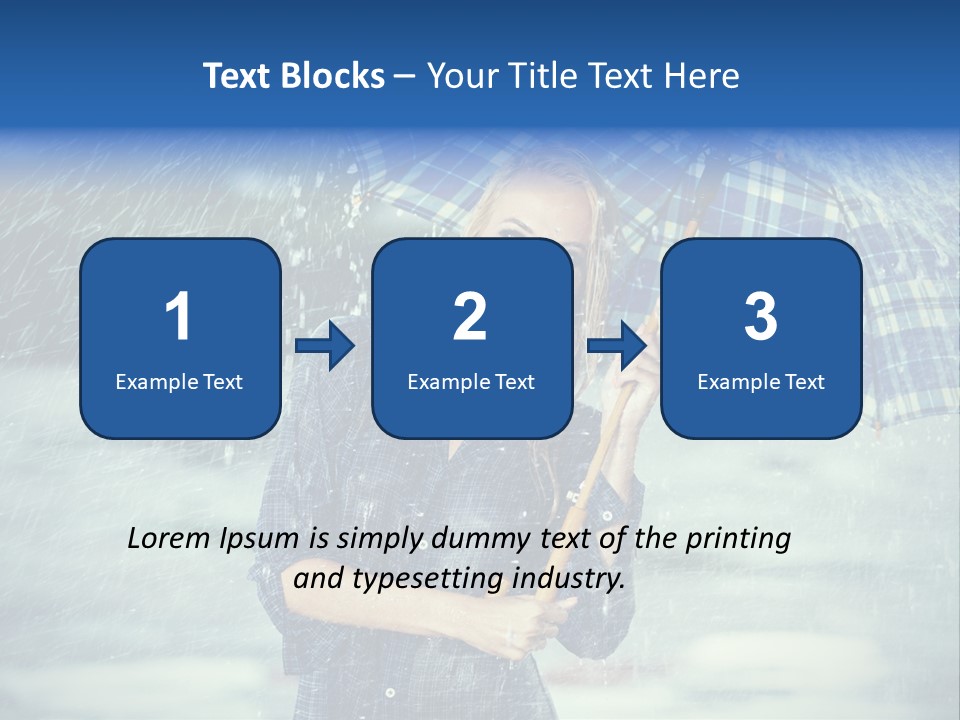 Joyful  Rain PowerPoint Template