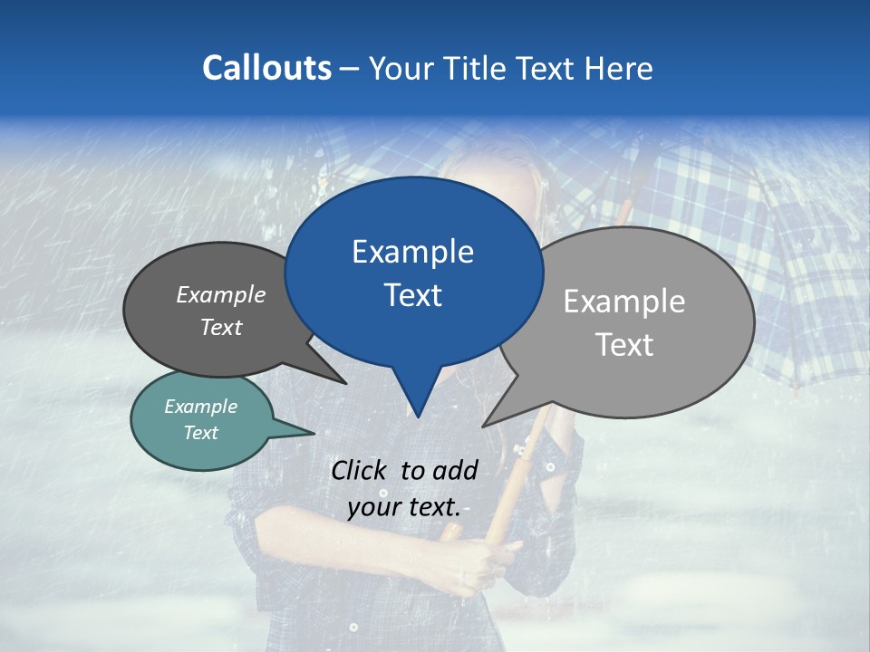 Joyful  Rain PowerPoint Template