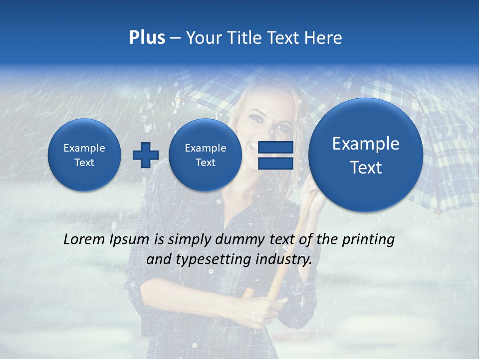 Joyful  Rain PowerPoint Template