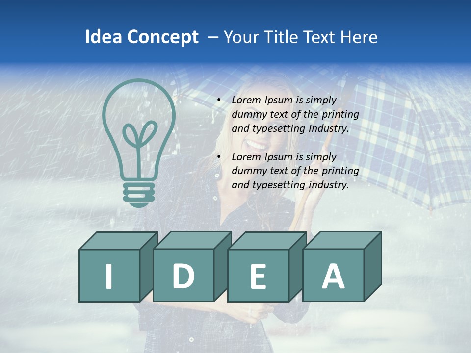 Joyful  Rain PowerPoint Template