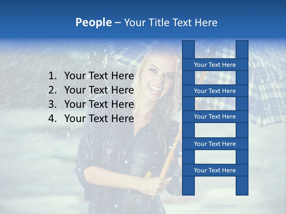 Joyful  Rain PowerPoint Template