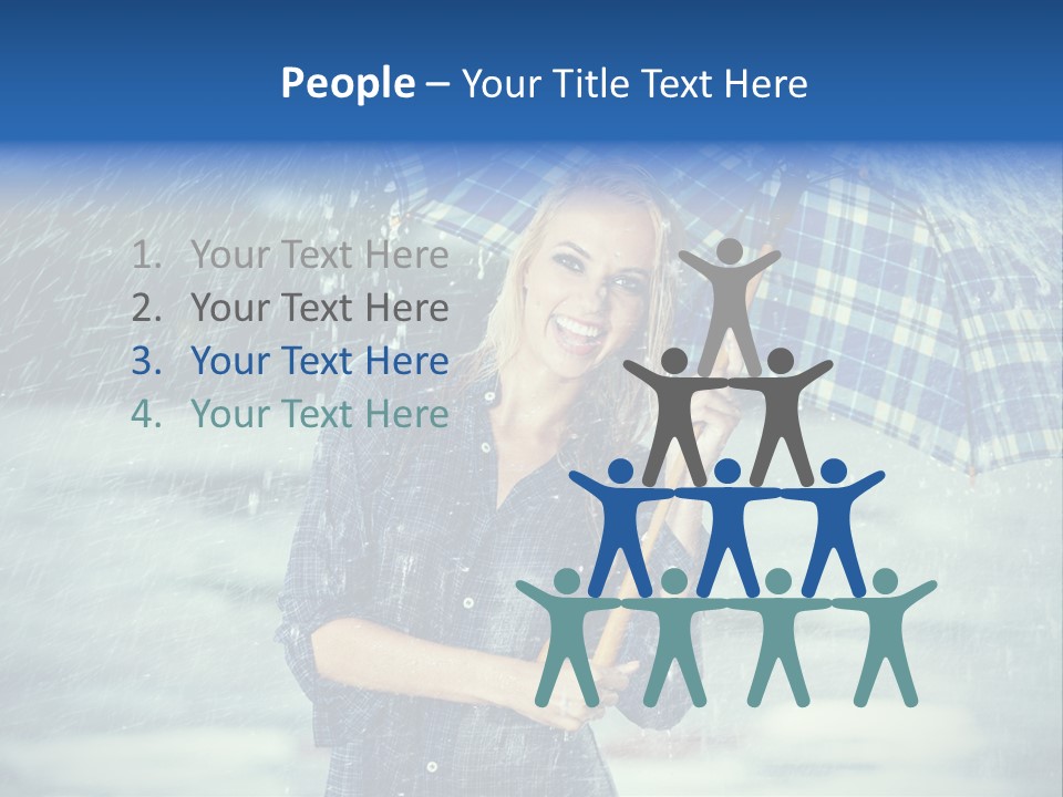 Joyful  Rain PowerPoint Template