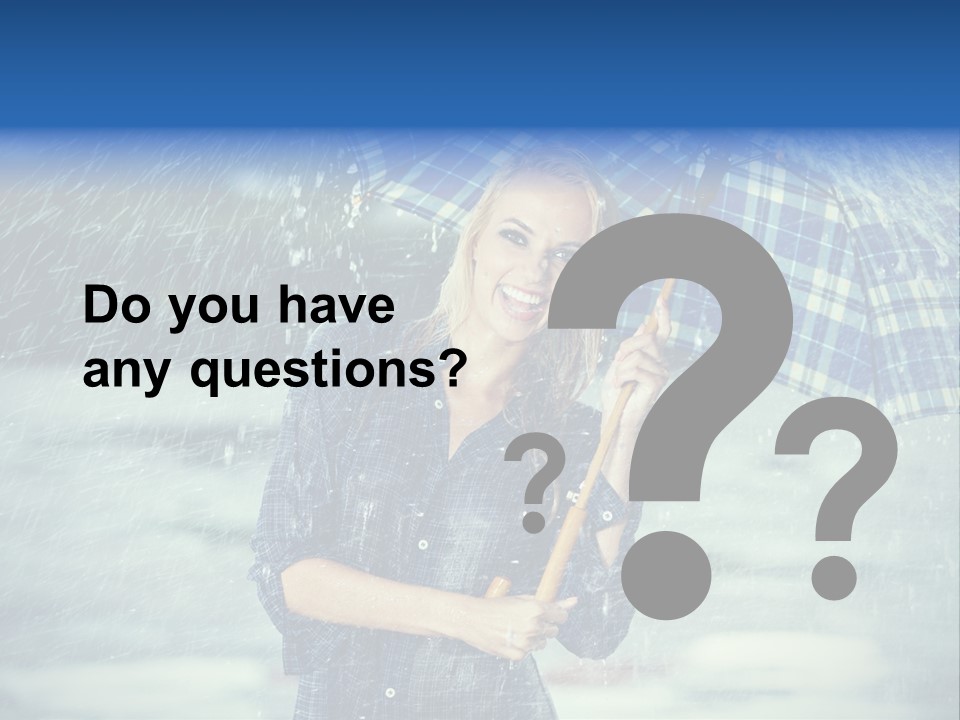 Joyful  Rain PowerPoint Template