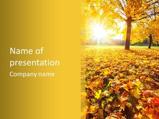 Light Plant Color PowerPoint Template