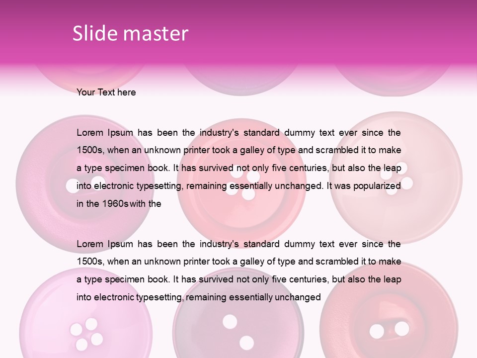 Plastic Dress Making Select PowerPoint Template