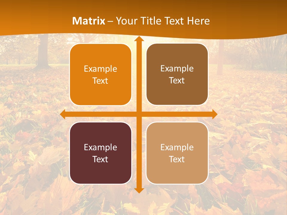 Landscape Autumn Yellow PowerPoint Template