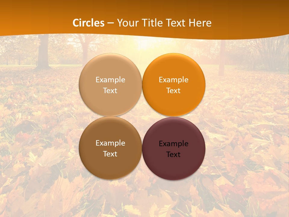 Landscape Autumn Yellow PowerPoint Template