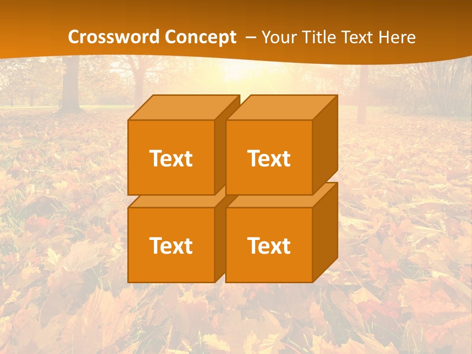 Landscape Autumn Yellow PowerPoint Template