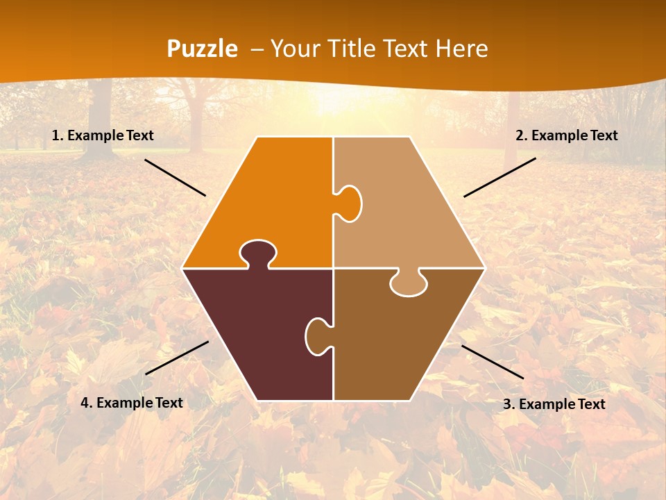 Landscape Autumn Yellow PowerPoint Template