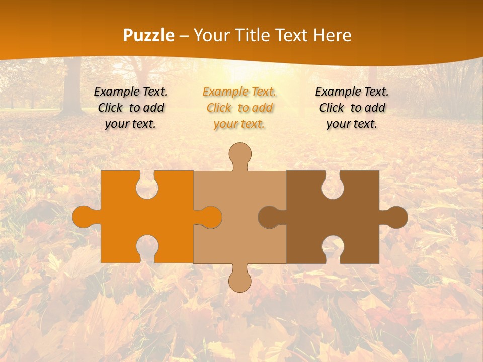 Landscape Autumn Yellow PowerPoint Template