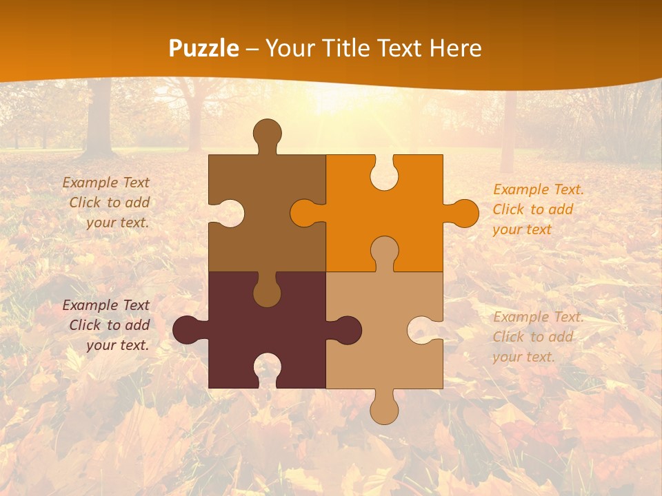 Landscape Autumn Yellow PowerPoint Template