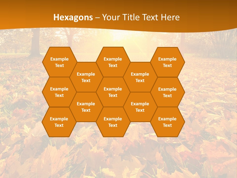 Landscape Autumn Yellow PowerPoint Template