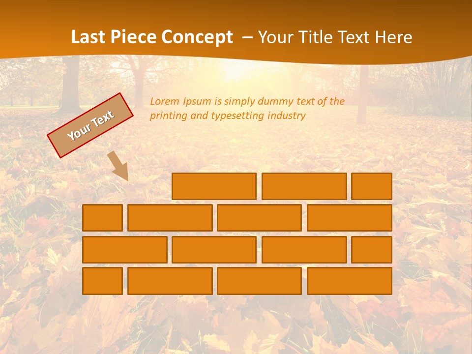 Landscape Autumn Yellow PowerPoint Template
