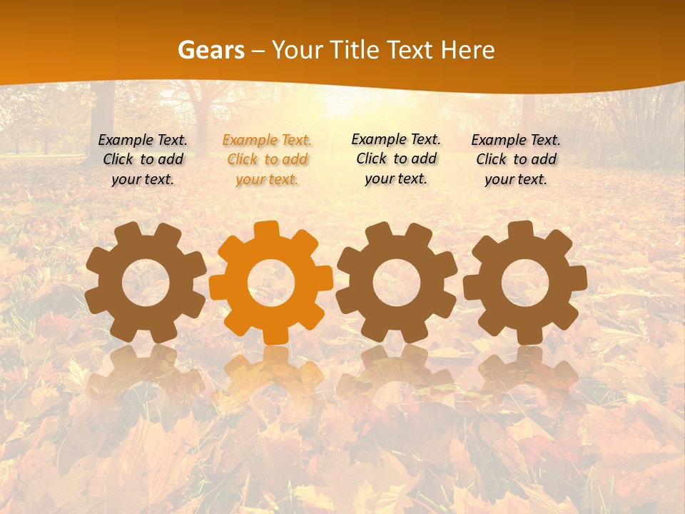 Landscape Autumn Yellow PowerPoint Template