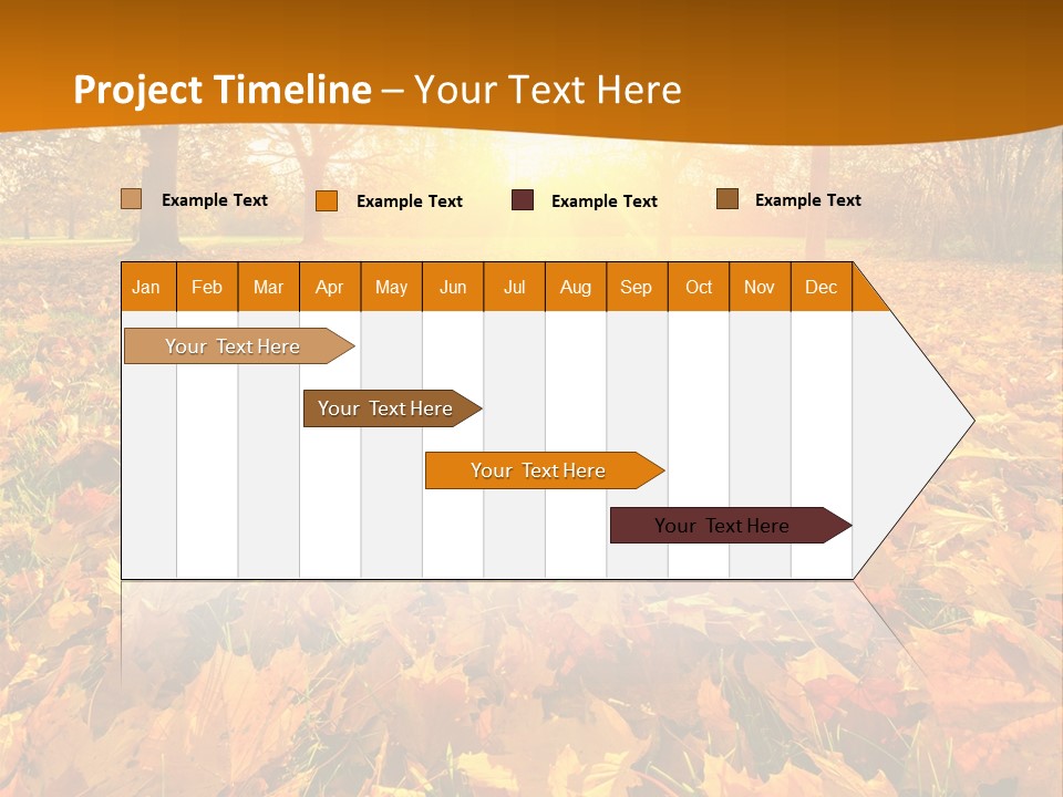 Landscape Autumn Yellow PowerPoint Template