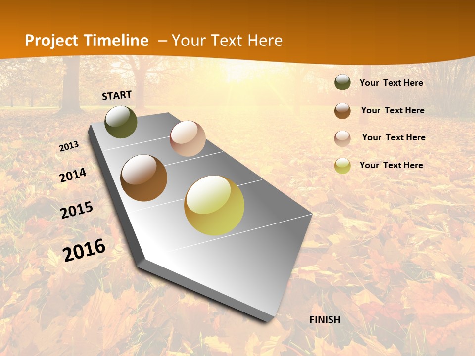 Landscape Autumn Yellow PowerPoint Template
