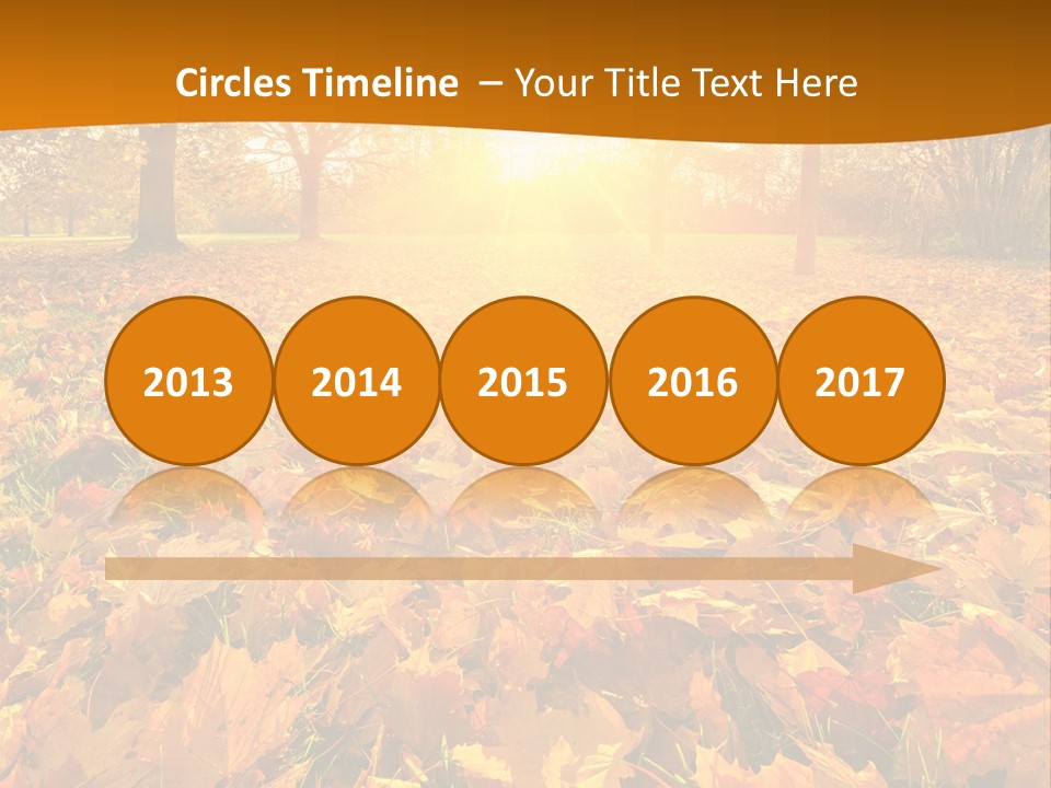 Landscape Autumn Yellow PowerPoint Template