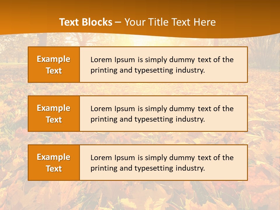 Landscape Autumn Yellow PowerPoint Template