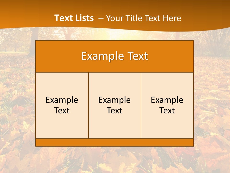 Landscape Autumn Yellow PowerPoint Template