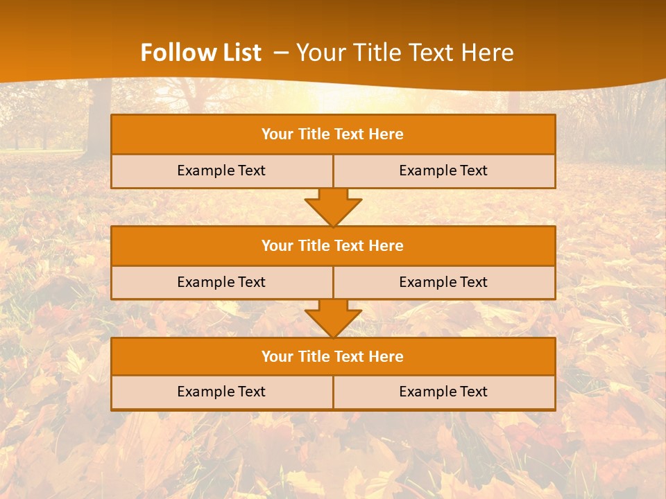 Landscape Autumn Yellow PowerPoint Template