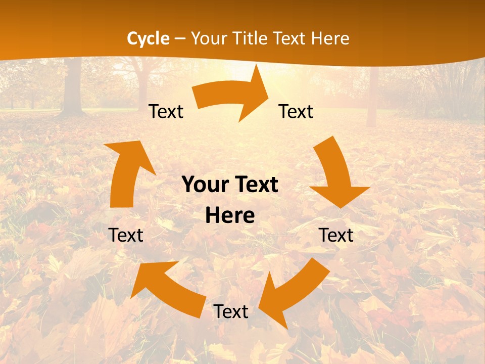 Landscape Autumn Yellow PowerPoint Template