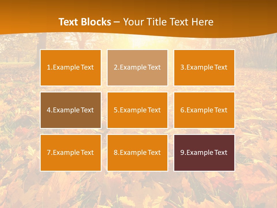 Landscape Autumn Yellow PowerPoint Template