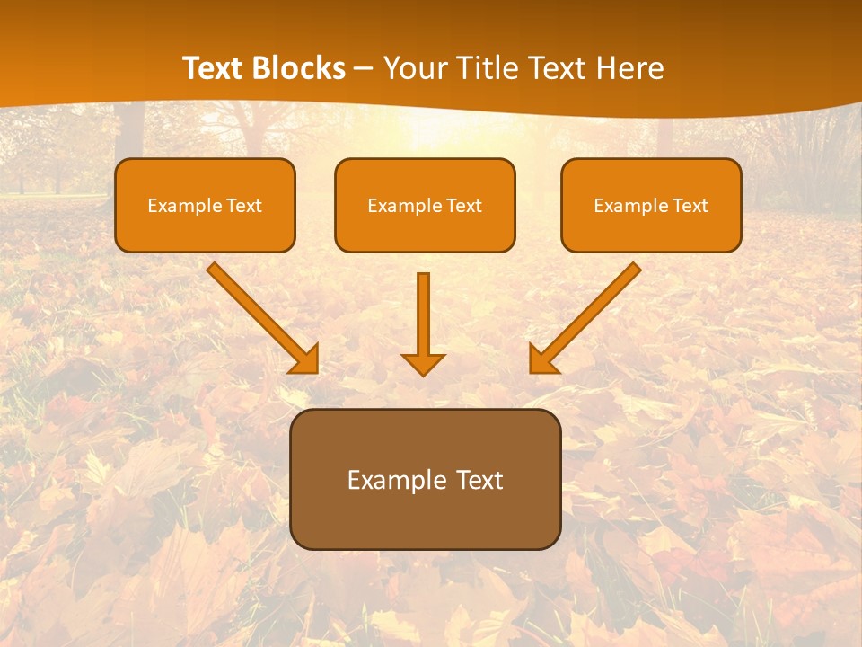 Landscape Autumn Yellow PowerPoint Template