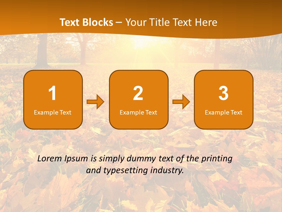 Landscape Autumn Yellow PowerPoint Template