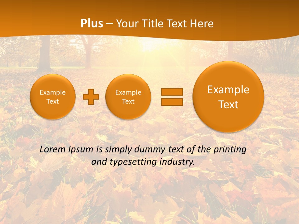Landscape Autumn Yellow PowerPoint Template