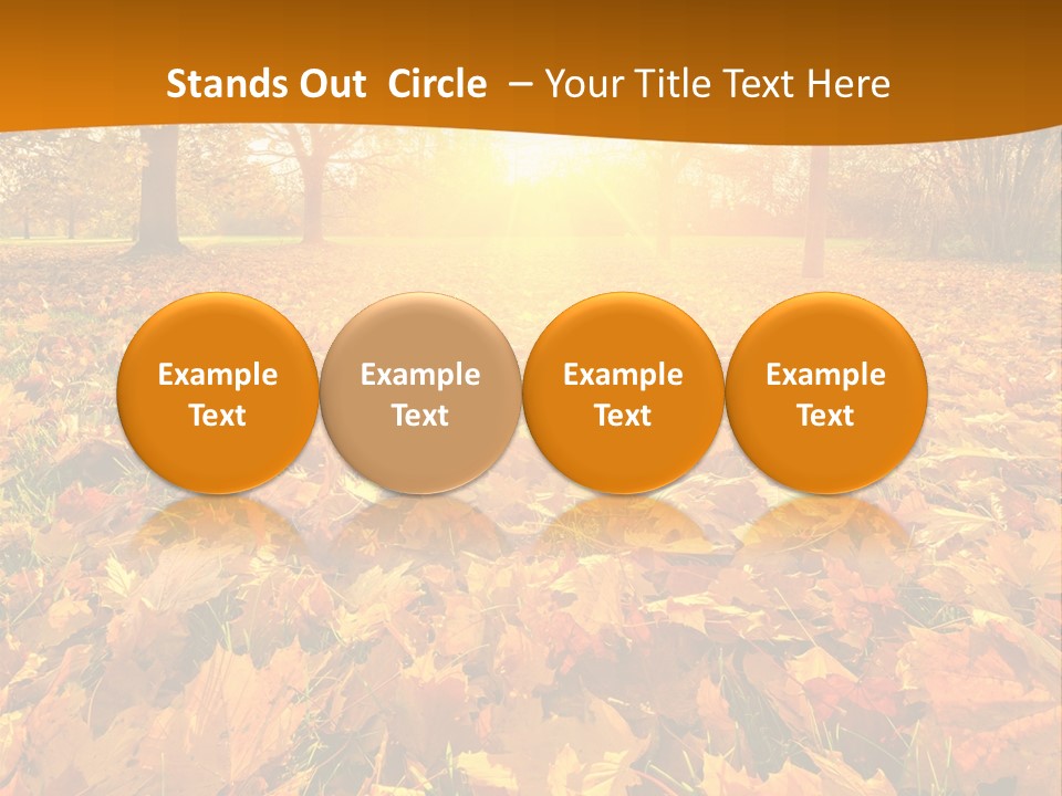 Landscape Autumn Yellow PowerPoint Template