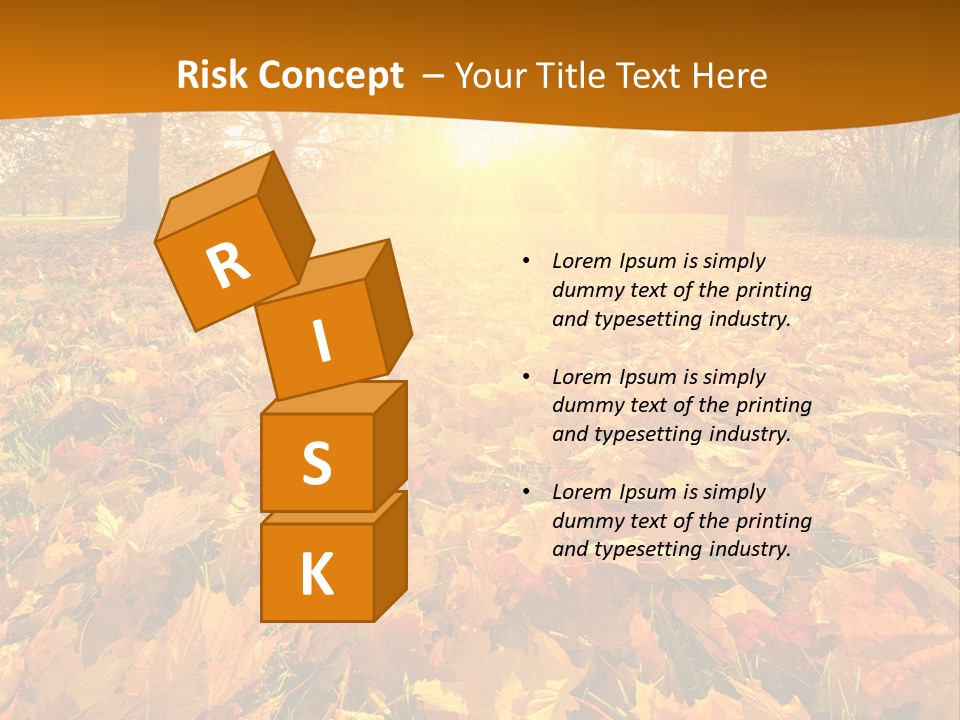 Landscape Autumn Yellow PowerPoint Template