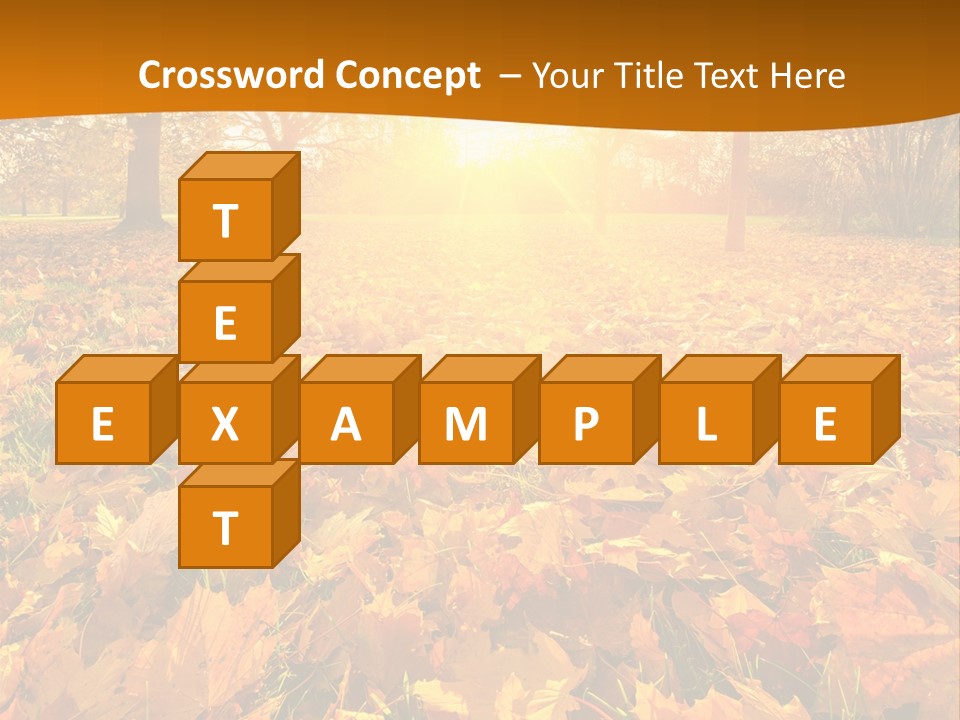 Landscape Autumn Yellow PowerPoint Template