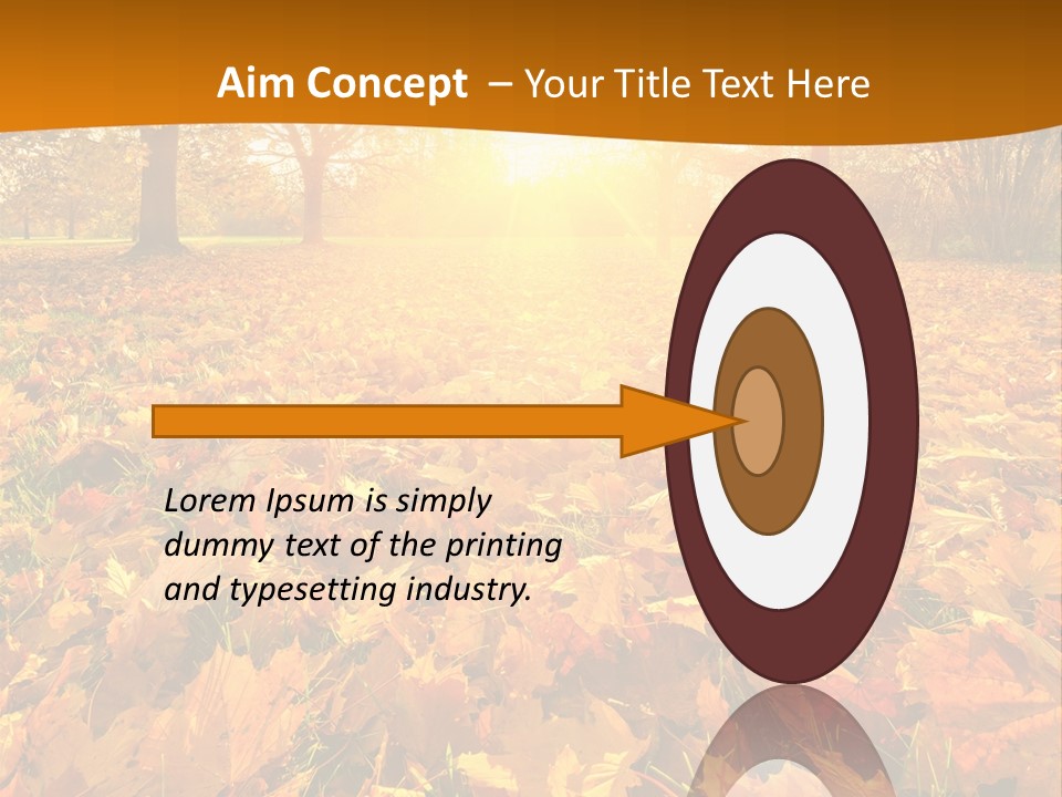 Landscape Autumn Yellow PowerPoint Template